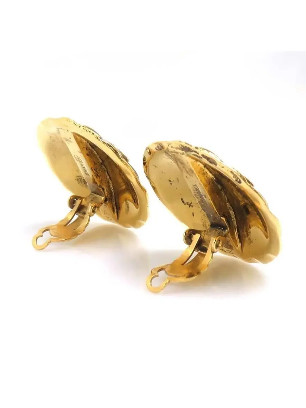 Auth Chanel Cc Logo Clip On Earrings #302711C28B